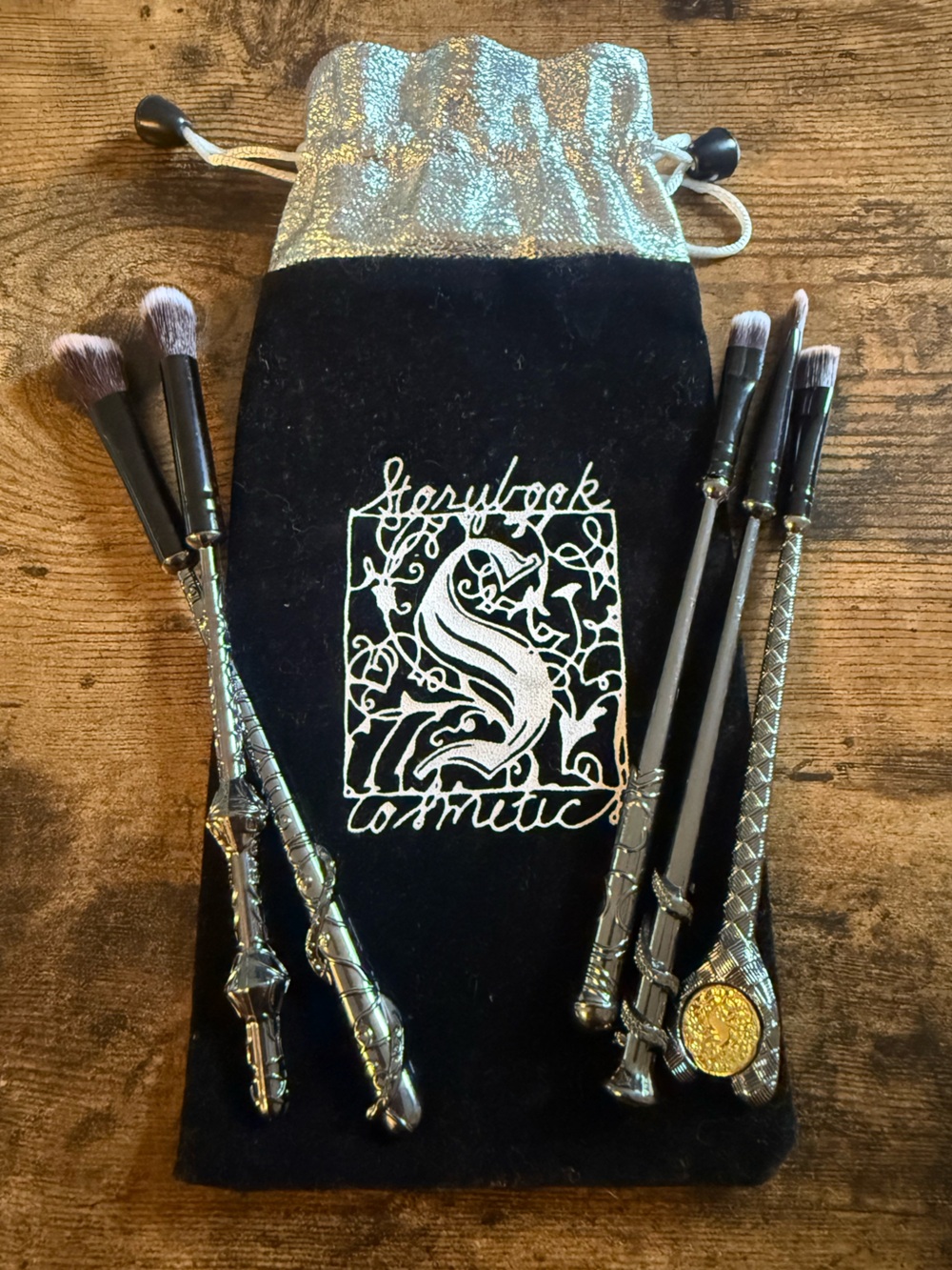 Storybook Cosmetics Silver Wand Makeup Brush Set